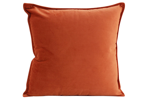 Burnt orange 2024 velvet cushion