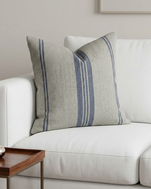 Hamptons Navy Striped Cushion Cover