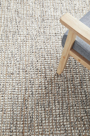 Annabelle Wool & Jute Rug - Grey