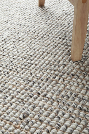 Annabelle Wool & Jute Rug - Grey