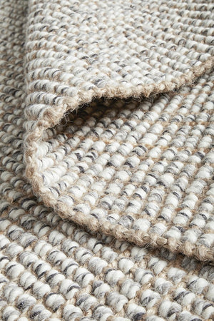 Annabelle Wool & Jute Rug - Grey