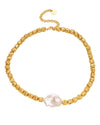 Stevie Baroque Pearl and Gold Necklace