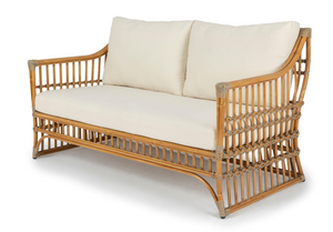 coastal outdoor lounge chair, luxury resort outdoor armchair, Hamptons outdoor seating, powder coated aluminium outdoor chair, hand painted rattan look lounge chair, premium outdoor fabric seating, modern coastal outdoor furniture, high-end outdoor furniture Australia, Wisteria Design furniture, Interior Collections