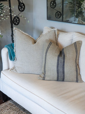 Hamptons Navy Striped Cushion Cover