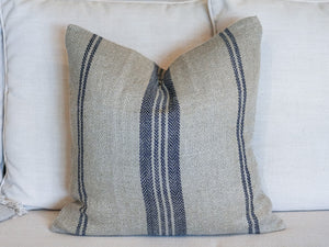 Hamptons Navy Striped Cushion Cover