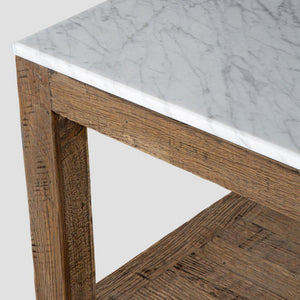 Denver Marble Coffee Table Natural & White, marble and timber coffee table, timber coffee table, marble coffee table, davenport coffee table, hamptons coffee table, Coastal coffee table, Interior Collections
