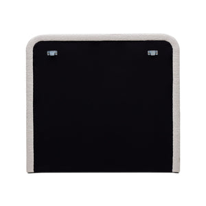 Palome bedhead, Horgans bedheads, cream boucle bedhead, cream bedhead, queen size bedhead, double bedhead, queen size cream boucle bedhead, Interior Collections, Japandi bedhead, 