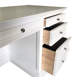 French Panel Desk White, French Classic desk, Interior Collections, Coastal desk, Hamptons desk, French Provincial desk, white desk, Jac Home living desks, Hamptons style desk, Living Styles desk, white Hamptons desk, White coastal desk, Coastal style desk,  180cm white desk, French style desk white