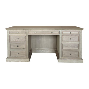 French panel desk natural oak, French panel desk 180cm, 180 timber desk, solid 180cm timber desk, natural oak desk, Interior Collections