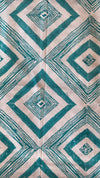 Swazi cotton tablecloth - aqua