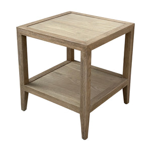 Coastal Square Side Table - Weathered Oak