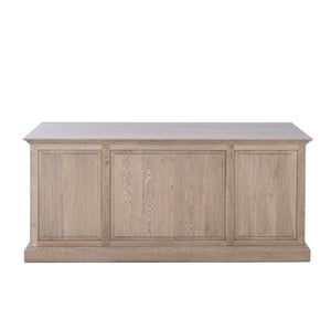 French Panel Desk - Weathered Oak 180cm