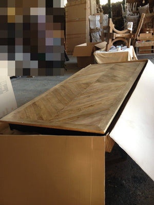 Chevron Provincial Dining Table 250cm