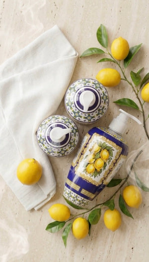 Sicilian Lemon body Wash, Interior Collections, gently hand wash, luxury hand wash