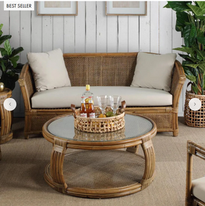 Island Rattan Round coffee table