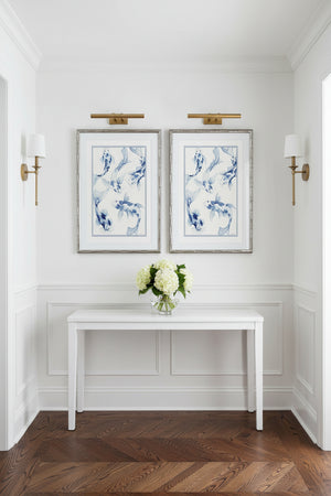 Koi fish, Hamptons wall art, Hamptons Koi fish, Koi fish framed arwork, framed artwork, Hamptons framed artwork, Hamptons Koi fish framed artwork, Interior Collections, Jennifer Hunt art, Hamptons home