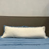 Paris Extra Long White Linen Cushion with feather insert