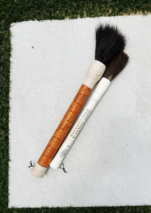 Extra Large Orange Caligraphy brush