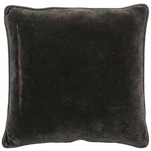 grey velvet cushion, velvet cushion, cotton velvet cushion, grey cotton cushion, Interior Collections, Eadie Lifestyle
