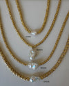 Benita Baroque Pearl and Gold Necklace