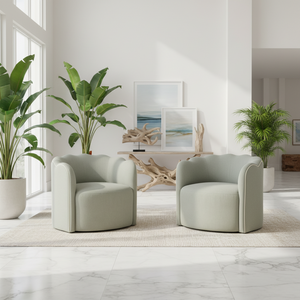 seafoam blue armchair for a contemporary coastal home