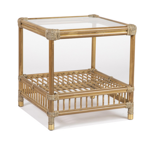 Sorrento outdoor side table - white