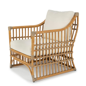 coastal outdoor lounge chair, luxury resort outdoor armchair, Hamptons outdoor seating, powder coated aluminium outdoor chair, hand painted rattan look lounge chair, premium outdoor fabric seating, modern coastal outdoor furniture, high-end outdoor furniture Australia, Wisteria Design furniture, Interior Collections