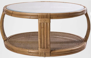 Cayman coffee table, Island rattan round coffee table, round coffee table, Interior Collections