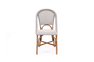 French Bistro Chair - Grey and White