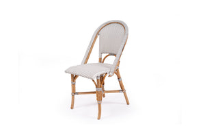French Bistro Chair - Grey and White