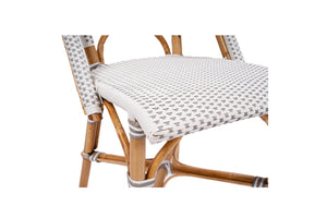 French Bistro Chair - Grey and White