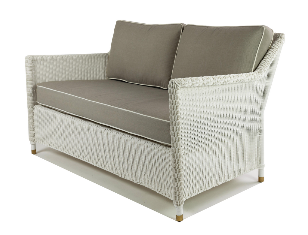 Sorrento 2 seat outdoor sofa - white