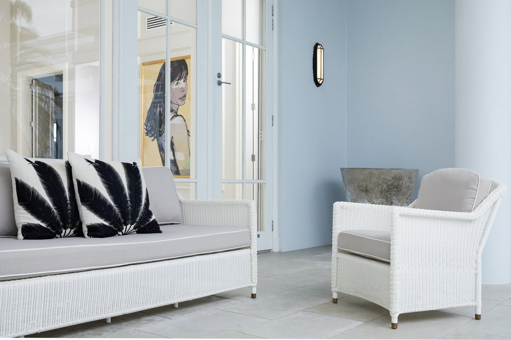 luxury outdoor table, Hamptons outdoor coffee table, coastal outdoor furniture, premium synthetic rattan table, aluminium outdoor table, high-end outdoor furniture Australia, UV resistant outdoor furniture, resort style outdoor table, Wisteria Design Furniture, Interior Collections, white coffee table