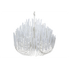 Wooden Candlestick Chandelier - white