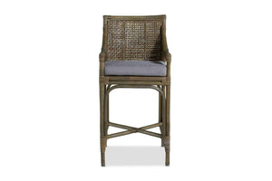 Cape Town stool, interior collections, rattan stool, Wisteria, Cape town counter stool, mud grey