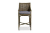 Cape Town stool, interior collections, rattan stool, Wisteria, Cape town counter stool, mud grey
