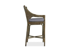 Cape Town stool, interior collections, rattan stool, Wisteria, Cape town counter stool, mud grey