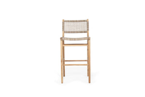 teak bar stool Australia, luxury outdoor bar stool, modern Danish design stool, solid teak bar seating, Hamptons style bar stool, Viro cord bar stool, premium resort style stool, designer bar stool Australia, Zen stool, kitchen stool, grey stool, outdoor stool, Interior Collections.