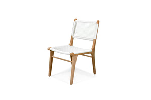 Coastal Teak Dining chair - white