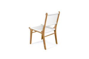 Coastal Teak Dining chair - white