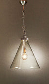 GADSDEN CEILING PENDANT MEDIUM SILVER, Emac and Lawton, glass light pendant, Gadsden Glass Pendant Light, Medium, Antique Silver, Interior Collections