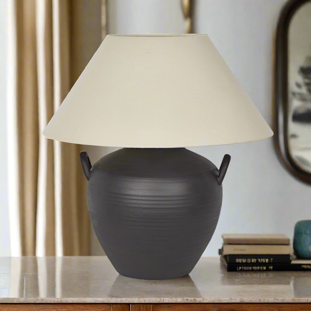 Camille Black Table Lamp