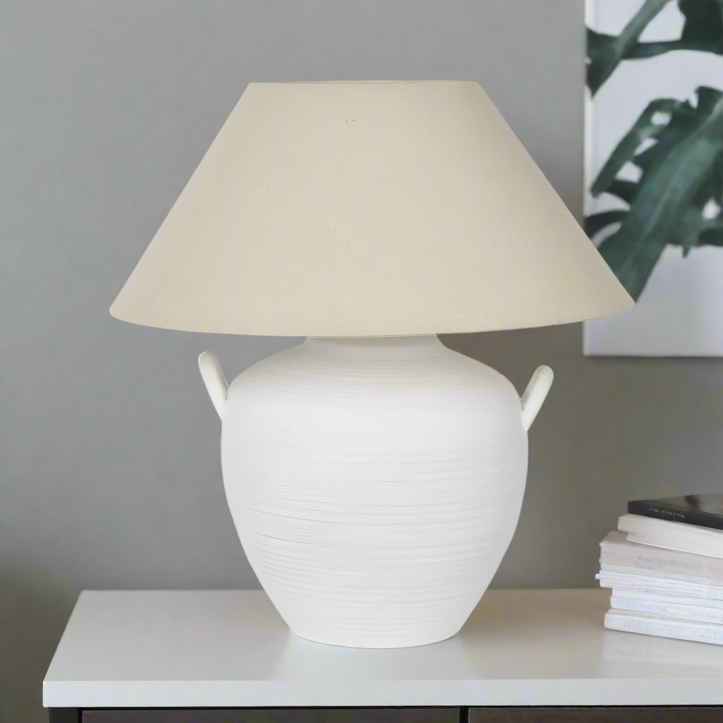 Camille White Table Lamp