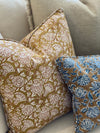 Iznik Saffron linen cushion