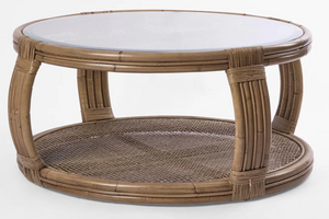 Island Rattan Round coffee table