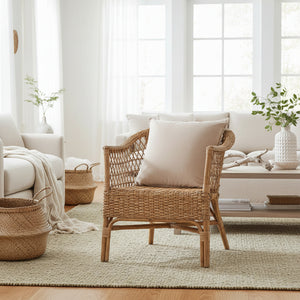 Nude velvet cushions