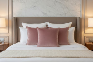 pink velvet cushion, velvet cushion, pink cushion, velvet cushion, NF Living cushions, NF Living, Interior Collections