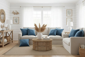 blue velvet cushions, velvet cushions, blue cushions, NF Living, Inteior Collections, sea blue cushions, ocean blue cushions