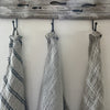 Rustic Linen Hand Loomed Tea Towel - multiple stripe