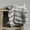 Rustic Linen Hand Loomed Tea Towel - multiple stripe